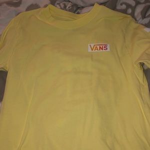 Long Sleeve Yellow checkered Vans Shirt